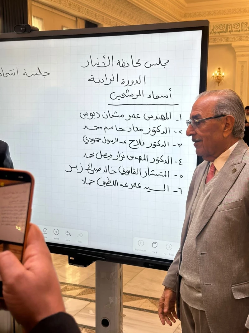 تأكيداً لخبر "الجبال" قبل قرابة أسبوع.. التصويت على عمر الدبوس محافظاً للأنبار