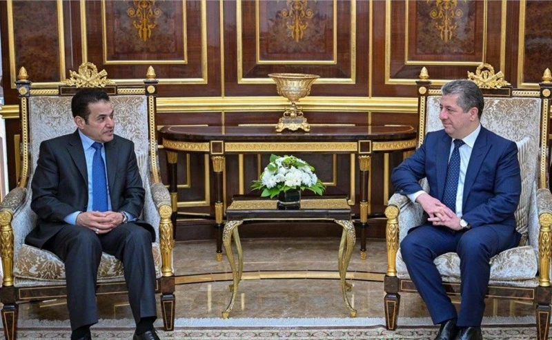 مسرور بارزاني وقاسم الأعرجي يؤكدان على توفير مستحقات الإقليم المالية 