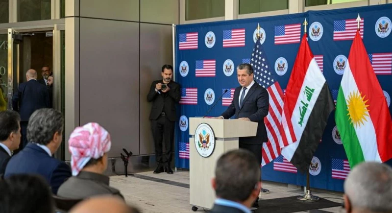 خلال افتتاح أكبر قنصلية أميركية بالعالم في أربيل.. بارزاني: العلاقة تنتقل الآن إلى فصل جديد