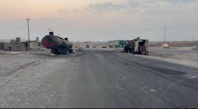 بعد تسجيل إصابات.. الدفاع المدني تعلن إخماد حريق في صهريج بنزين بقضاء تلعفر