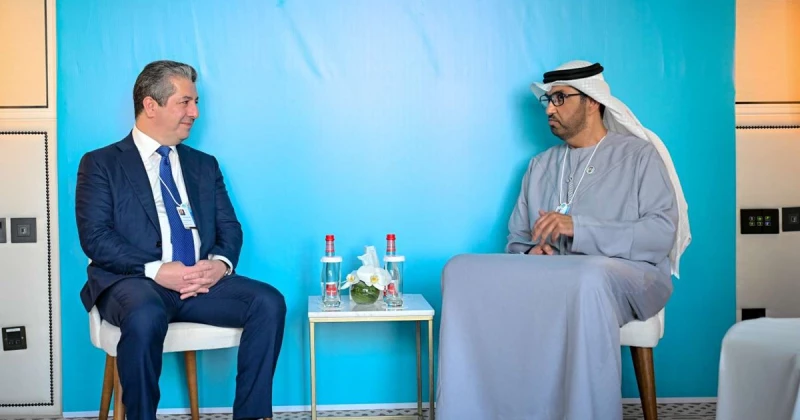 الطاقة والثروات الطبيعية والتكنولوجيا على طاولة مباحثات بين مسرور بارزاني ووزير الصناعة الإماراتي