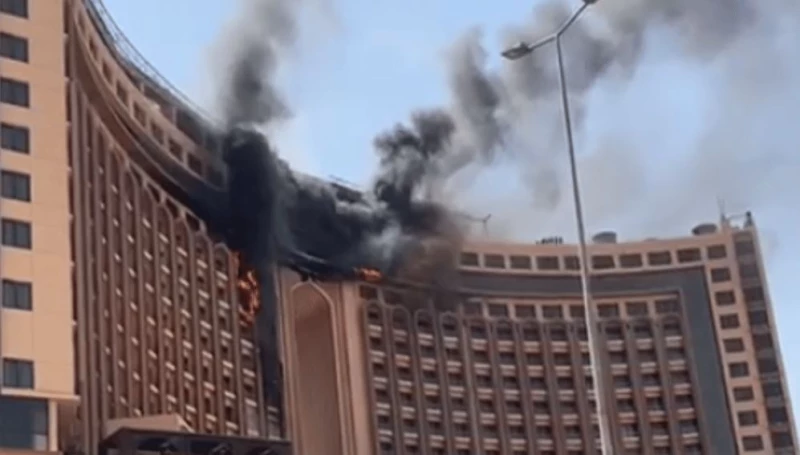 بيان من صاحب فندق "قلب العالم" ببغداد بعد الحريق "الضخم"
