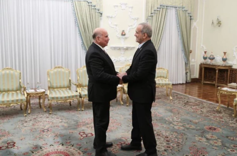 فؤاد حسين لبزشكيان: التهديدات القائمة تتطلب الحوار ومعالجة الأسباب الداخلية