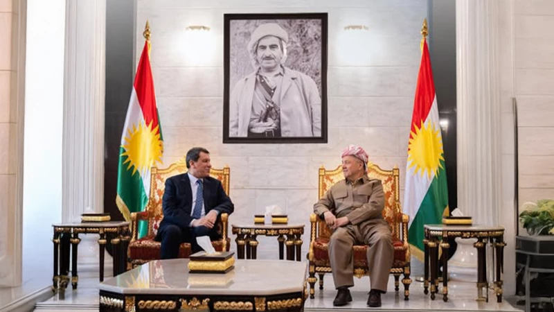 الرئيس بارزاني يستقبل قائد "قسد" في دهوك