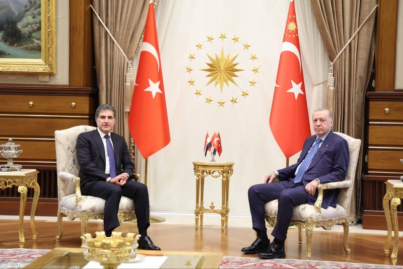 نيجيرفان بارزاني يلتقي أردوغان في أنقرة: تبادلنا وجهات النظر حول القضايا الإقليمية