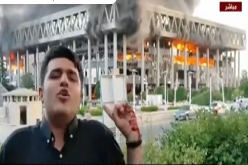 راح ضحيته عدد من الموظفين.. نقابة الصحفيين العراقيين تدين استهداف التلفزيون الإيراني