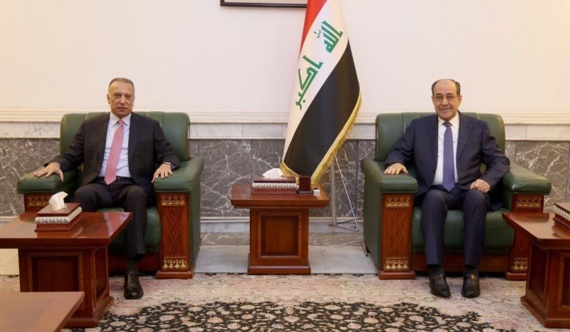 المالكي يبحث مع مصطفى الكاظمي الإسراع في إتباع خطوات عملية نحو تشكيل الحكومة