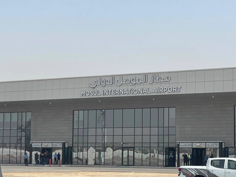 صور | وصول الرحلة الجوية الافتتاحية من بغداد إلى مطار الموصل الجديد